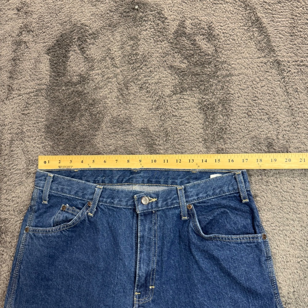 Dickies Mens Blue Denim Carpenter Jeans Straight Leg Utility Pants 34x34 - Picture 5 of 7